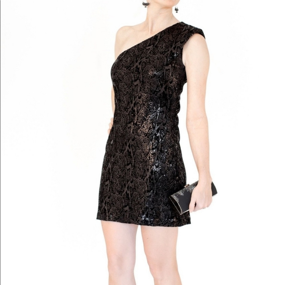 Halston heritage one should cocktail dress